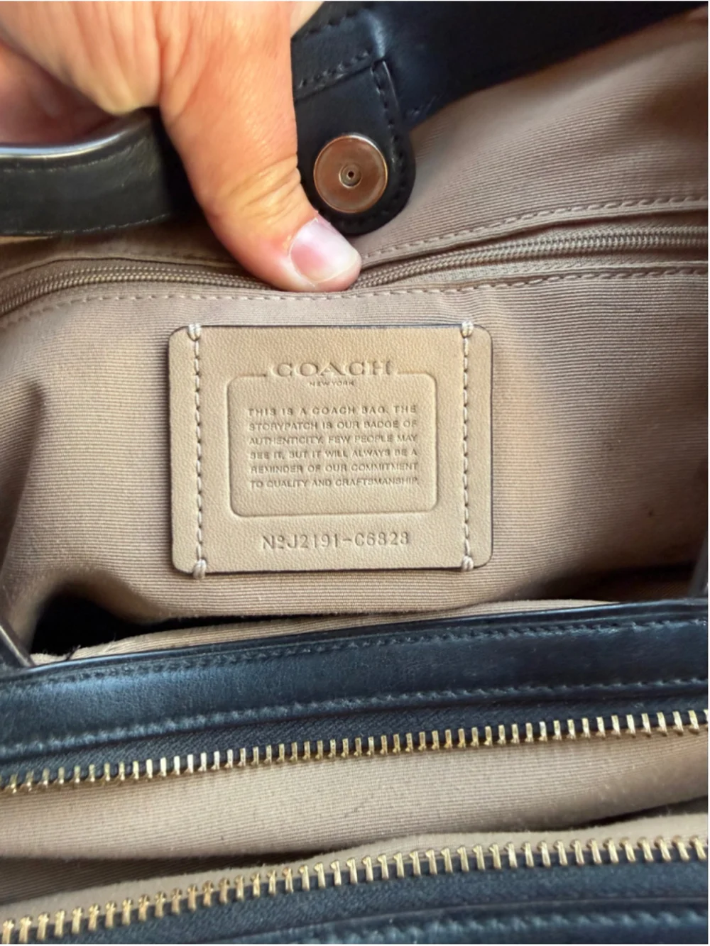 Coach Kristy Shoulder Bag In Colorblock Chalk black tan pebbled leather